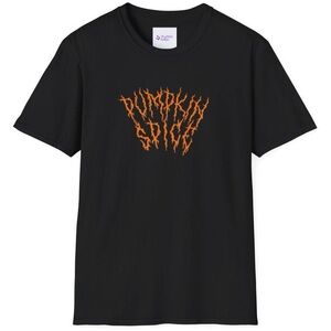 Pumpkin Spice Funny Metal Unisex Softstyle T-Shirt Sizes S-XL